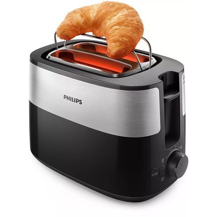 Philips | HD2516/90 Daily Collection | Toster | Moc 830 W | Liczba gniazd 2 | Materiał obudowy Plastik | Czarny Philips | HD2516/90 Daily Collection | Toster | Moc 830 W | Liczba gniazd 2 | Materiał obudowy Plastik | Czarny