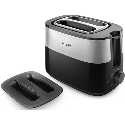 Philips | HD2517/90 Daily Collection | Toaster | Power 830 W | Number of slots 2 | Housing material Plastic | Black/Stainless St Philips | HD2517/90 Daily Collection | Toaster | Power 830 W | Number of slots 2 | Housing material Plastic | Black/Stainless St