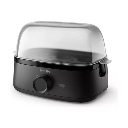 Philips HD9137/90 Egg Cooker, 400 W, 6 eggs, Poacher, Traspert lid, Deep Black | Philips Philips HD9137/90 Egg Cooker, 400 W, 6 eggs, Poacher, Traspert lid, Deep Black | Philips