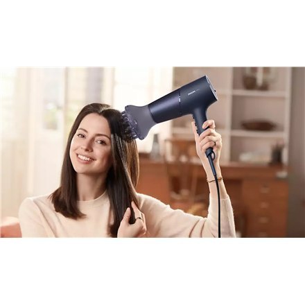 Philips | Hair Dryer | BHD510/00 | 2300 W | Number of temperature settings 3 | Ionic function | Diffuser nozzle | Blue/Metal Philips | Hair Dryer | BHD510/00 | 2300 W | Number of temperature settings 3 | Ionic function | Diffuser nozzle | Blue/Metal