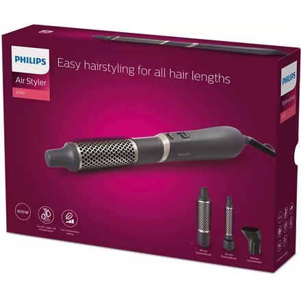 Philips | Hair Styler | BHA301/00 3000 Series | Warranty 24 month(s) | Temperature (max) °C | Number of heating levels 3 | Disp Philips | Hair Styler | BHA301/00 3000 Series | Warranty 24 month(s) | Temperature (max) °C | Number of heating levels 3 | Disp