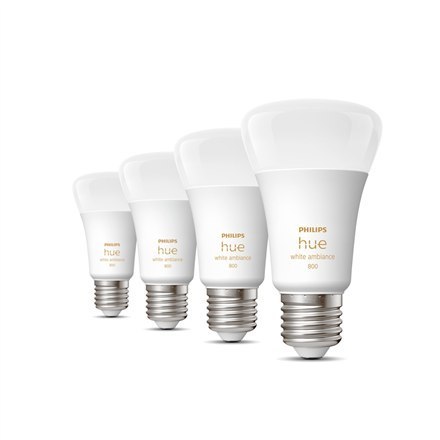 Philips Hue WA 6W A60 E27 4pcs pack Philips Hue | Hue WA 6W A60 E27, 4pcs pack | E27 | 6 W | Warm White 2200-6500K | Bluetooth a Philips Hue WA 6W A60 E27 4pcs pack Philips Hue | Hue WA 6W A60 E27, 4pcs pack | E27 | 6 W | Warm White 2200-6500K | Bluetooth a