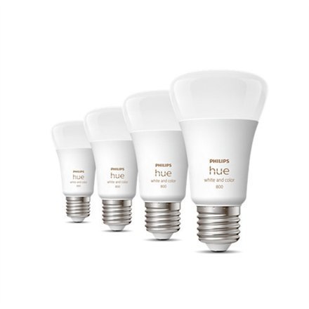 Philips Hue WCA 6,5W A60 E27 opakowanie 4 sztuki Philips Hue | Hue WCA 6,5W A60 E27, opakowanie 4 sztuki | E27 | 6,5 W | RGBW 20 Philips Hue WCA 6,5W A60 E27 opakowanie 4 sztuki Philips Hue | Hue WCA 6,5W A60 E27, opakowanie 4 sztuki | E27 | 6,5 W | RGBW 20