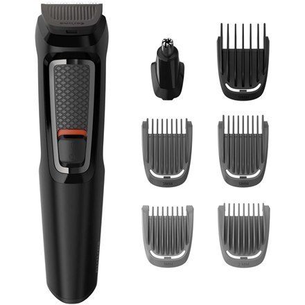 Philips | MG3740/15 9-in-1 | Face and Hair Trimmer | Cordless | Number of length steps | Black Philips | MG3740/15 9-in-1 | Face and Hair Trimmer | Cordless | Number of length steps | Black