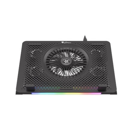 Podkładka Chłodząca do Laptopa Genesis OXID 450 Czarna 260 x 360 x 40 mm 5 Wentylatorów USB RGB - Regulowany Kąt Nachylenia - Po Podkładka Chłodząca do Laptopa Genesis OXID 450 Czarna 260 x 360 x 40 mm 5 Wentylatorów USB RGB - Regulowany Kąt Nachylenia - Po
