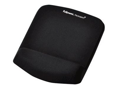 Podkładka pod mysz Fellowes z podparciem pod nadgarstek PlushTouch, kolor czarny Podkładka pod mysz Fellowes z podparciem pod nadgarstek PlushTouch, kolor czarny