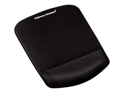 Podkładka pod mysz Fellowes z podparciem pod nadgarstek PlushTouch, kolor czarny Podkładka pod mysz Fellowes z podparciem pod nadgarstek PlushTouch, kolor czarny