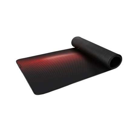 Podkładka pod mysz Genesis Carbon 500 Ultra Blaze o wymiarach 110 cm x 45 cm x 0,25 cm w kolorze czarno-czerwonym, wykonana z ma Podkładka pod mysz Genesis Carbon 500 Ultra Blaze o wymiarach 110 cm x 45 cm x 0,25 cm w kolorze czarno-czerwonym, wykonana z ma