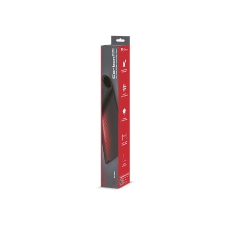 Podkładka pod mysz Genesis Carbon 500 Ultra Blaze o wymiarach 110 cm x 45 cm x 0,25 cm w kolorze czarno-czerwonym, wykonana z ma Podkładka pod mysz Genesis Carbon 500 Ultra Blaze o wymiarach 110 cm x 45 cm x 0,25 cm w kolorze czarno-czerwonym, wykonana z ma