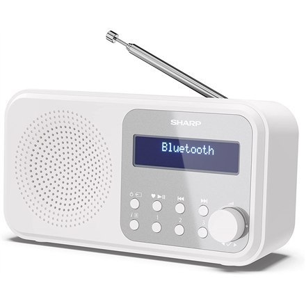 Przenośne radio cyfrowe Sharp DR-P420(WH) Tokyo, FM/DAB/DAB+, Bluetooth 5.0, zasilanie USB lub bateryjne, śnieżnobiały | Sharp | Przenośne radio cyfrowe Sharp DR-P420(WH) Tokyo, FM/DAB/DAB+, Bluetooth 5.0, zasilanie USB lub bateryjne, śnieżnobiały | Sharp |