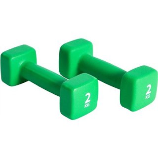 Pure2Improve | Dumbbells | P2I201400 | 4.161 kg | Green | 2 pcs | 2 kg