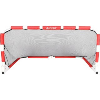 Pure2Improve | Foldable Soccer Goal | Grey, Red, White | Oxford Fabric, Steel
