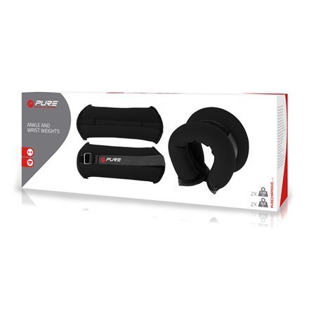 Pure2Improve | Obciążniki na kostki i nadgarstki, 2x0,5 kg | 1,014 kg | Czarny Pure2Improve | Obciążniki na kostki i nadgarstki, 2x0,5 kg | 1,014 kg | Czarny
