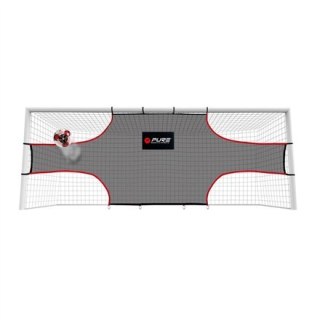 Pure2Improve | Soccer Practice Net | Black, Grey, Red | Net PE, Oxford Fabric