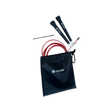 Pure2Improve | SpeedRope 285 cm | czarny/czerwony Pure2Improve | SpeedRope 285 cm | czarny/czerwony