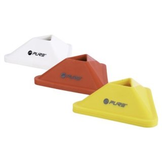 Pure2Improve | Triangle Cones Set of 20 | Red, White, Yellow