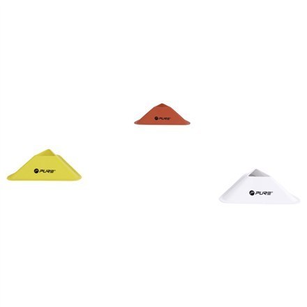 Pure2Improve | Triangle Cones Set of 20 | Red, White, Yellow Pure2Improve | Triangle Cones Set of 20 | Red, White, Yellow