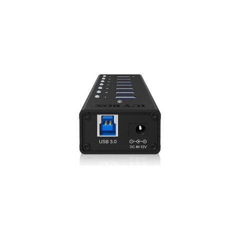 Raidsonic | 7-port hub with USB Type-A interface and 1x charging port | IB-AC618 Raidsonic | 7-port hub with USB Type-A interface and 1x charging port | IB-AC618
