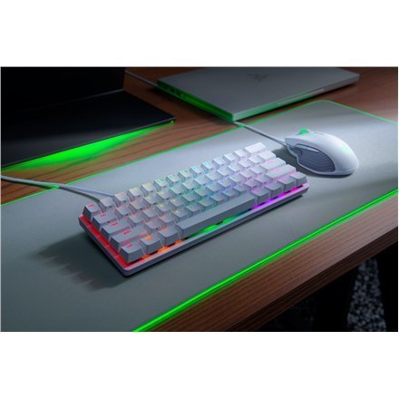 Razer | Huntsman Mini | Klawiatura dla graczy | Podświetlenie LED RGB | US | Mercury White | Przewodowa Razer | Huntsman Mini | Klawiatura dla graczy | Podświetlenie LED RGB | US | Mercury White | Przewodowa