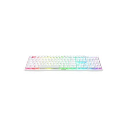 Razer | Optical Gaming Keyboard | Deathstalker V2 Pro | Gaming keyboard | RGB LED light | US | Wireless | White | Purple Switch Razer | Optical Gaming Keyboard | Deathstalker V2 Pro | Gaming keyboard | RGB LED light | US | Wireless | White | Purple Switch