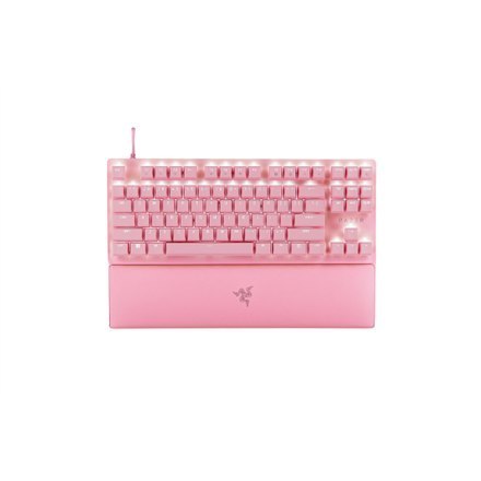 Razer | Optical Gaming Keyboard | Huntsman V2 Tenkeyless | Gaming keyboard | RGB LED light | US | Wired | Quartz | Linear Red Sw Razer | Optical Gaming Keyboard | Huntsman V2 Tenkeyless | Gaming keyboard | RGB LED light | US | Wired | Quartz | Linear Red Sw