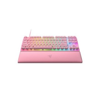 Razer | Optical Gaming Keyboard | Huntsman V2 Tenkeyless | Gaming keyboard | RGB LED light | US | Wired | Quartz | Linear Red Sw