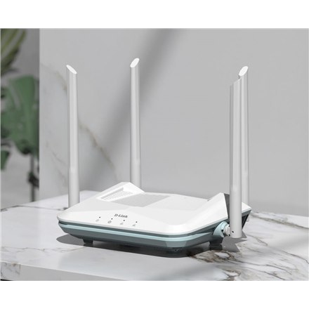 Router inteligentny D-Link AX1500 | R15 | 802.11ax | 1200+300 Mbit/s | Porty Ethernet LAN (RJ-45) 3 | Obsługa Mesh | MU-MiMO | B Router inteligentny D-Link AX1500 | R15 | 802.11ax | 1200+300 Mbit/s | Porty Ethernet LAN (RJ-45) 3 | Obsługa Mesh | MU-MiMO | B