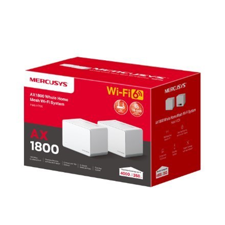 Routery | AX1800 Whole Home Mesh WiFi 6 System | 802.11ax | Porty Ethernet LAN (RJ-45) 1 | Obsługa sieci Mesh Tak | MU-MiMO Tak Routery | AX1800 Whole Home Mesh WiFi 6 System | 802.11ax | Porty Ethernet LAN (RJ-45) 1 | Obsługa sieci Mesh Tak | MU-MiMO Tak