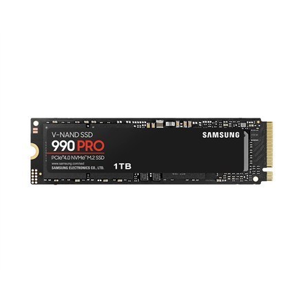Samsung | 990 PRO | 1000 GB | Format SSD M.2 2280 | Interfejs SSD PCIe Gen4x4 | Prędkość odczytu 7450 MB/s | Prędkość zapisu 690 Samsung | 990 PRO | 1000 GB | Format SSD M.2 2280 | Interfejs SSD PCIe Gen4x4 | Prędkość odczytu 7450 MB/s | Prędkość zapisu 690