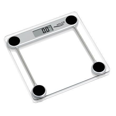 Scales Adler | Maximum weight (capacity) 150 kg | Accuracy 100 g | Glass Scales Adler | Maximum weight (capacity) 150 kg | Accuracy 100 g | Glass