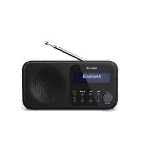 Sharp DR-P420(BK) Tokyo Portable Digital Radio, FM/DAB/DAB+, Bluetooth 5.0, USB or Battery Powered, Midnight Black Sharp | Midni
