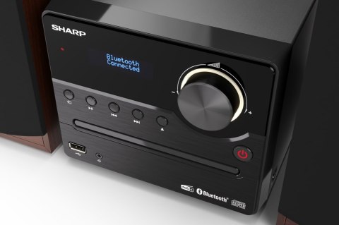 Sharp | Hi-Fi Micro System | XL-B517D(BR) | USB port | AUX in | Bluetooth | CD player | Brown | FM radio | Wireless connection