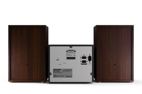 Sharp | Hi-Fi Micro System | XL-B517D(BR) | USB port | AUX in | Bluetooth | CD player | Brown | FM radio | Wireless connection
