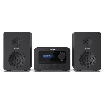 Sharp XL-B520D(BK) Tokyo Hi-Fi Micro System 2.0, FM/DAB/DAB+/USB, CD, Bluetooth 5.0, Aux-in, Black | Sharp | Tokyo Hi-Fi Micro S