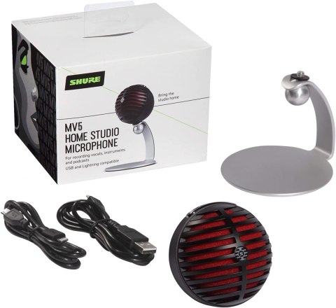 Shure MV5 Digital Condenser Microphone, Black Shure Shure MV5 Digital Condenser Microphone, Black Shure