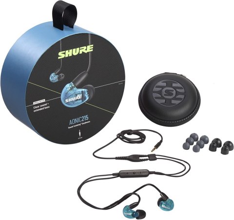 Shure SE215 Earphone, Blue W/MODEL: RMCE-UNI Shure Shure SE215 Earphone, Blue W/MODEL: RMCE-UNI Shure