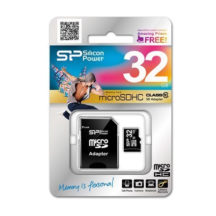 Silicon Power | 32 GB | MicroSDHC | Flash memory class 10 | SD adapter Silicon Power | 32 GB | MicroSDHC | Flash memory class 10 | SD adapter