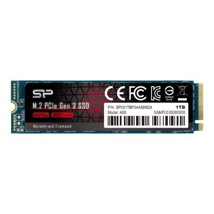 SILICON POWER SSD PCIe Gen 3x4 P34A80 1TB SILICON POWER SSD PCIe Gen 3x4 P34A80 1TB