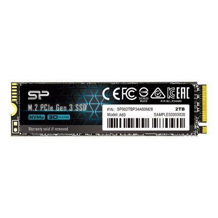 SILICON POWER SSD PCIe Gen 3×4 P34A60 2TB SILICON POWER SSD PCIe Gen 3×4 P34A60 2TB