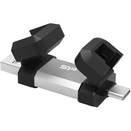 Silicon Power Dual USB Drive | Mobile C51 | 128 GB | USB Type-A and USB Type-C | Silver Silicon Power Dual USB Drive | Mobile C51 | 128 GB | USB Type-A and USB Type-C | Silver