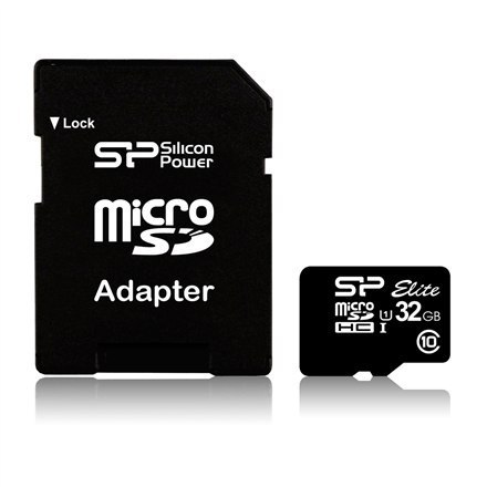 Silicon Power | Elite UHS-I | 32 GB | MicroSDHC | Pamięć flash klasy 10 | Adapter SD Silicon Power | Elite UHS-I | 32 GB | MicroSDHC | Pamięć flash klasy 10 | Adapter SD