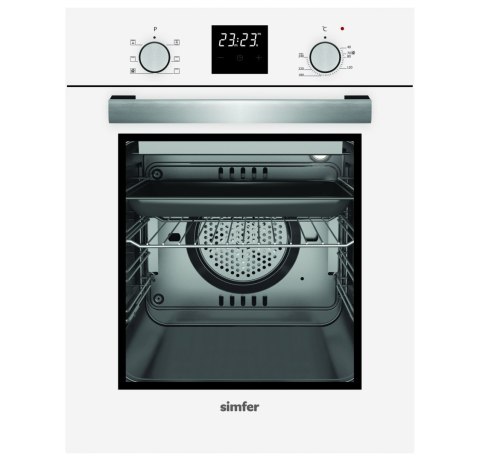 Simfer | 4207BERBB | Piekarnik | 47 L | Wielofunkcyjny | Ręczny | Wysuwane pokrętła | Szerokość 45 cm | Biały Simfer | 4207BERBB | Piekarnik | 47 L | Wielofunkcyjny | Ręczny | Wysuwane pokrętła | Szerokość 45 cm | Biały
