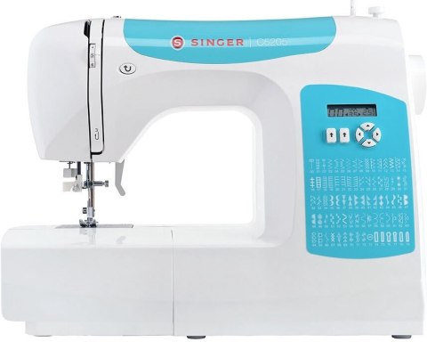 Singer | C5205-TQ | Sewing Machine | Number of stitches 80 | Number of buttonholes 1 | White/Turquoise Singer | C5205-TQ | Sewing Machine | Number of stitches 80 | Number of buttonholes 1 | White/Turquoise