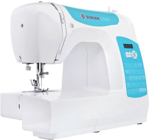 Singer | C5205-TQ | Sewing Machine | Number of stitches 80 | Number of buttonholes 1 | White/Turquoise Singer | C5205-TQ | Sewing Machine | Number of stitches 80 | Number of buttonholes 1 | White/Turquoise