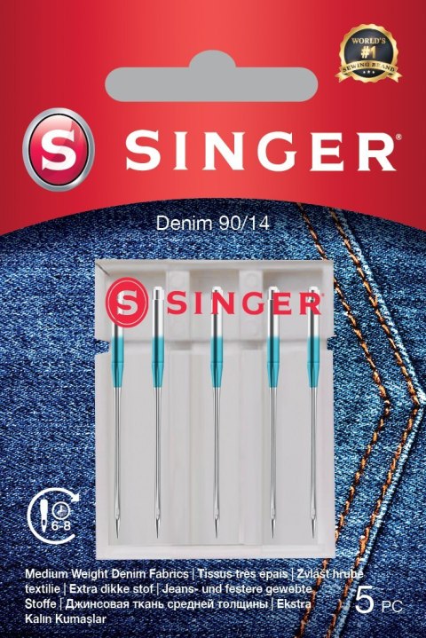 Singer | Igła do dżinsu 90/14 5 szt. Singer | Igła do dżinsu 90/14 5 szt.