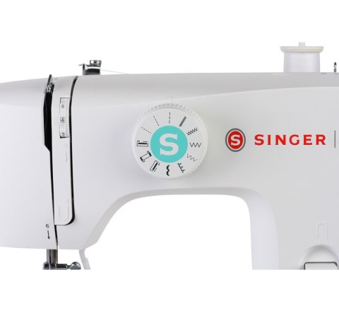 Singer | M1505 | Maszyna do szycia | Liczba ściegów 6 | Liczba dziurek na guziki 1 | Biały Singer | M1505 | Maszyna do szycia | Liczba ściegów 6 | Liczba dziurek na guziki 1 | Biały