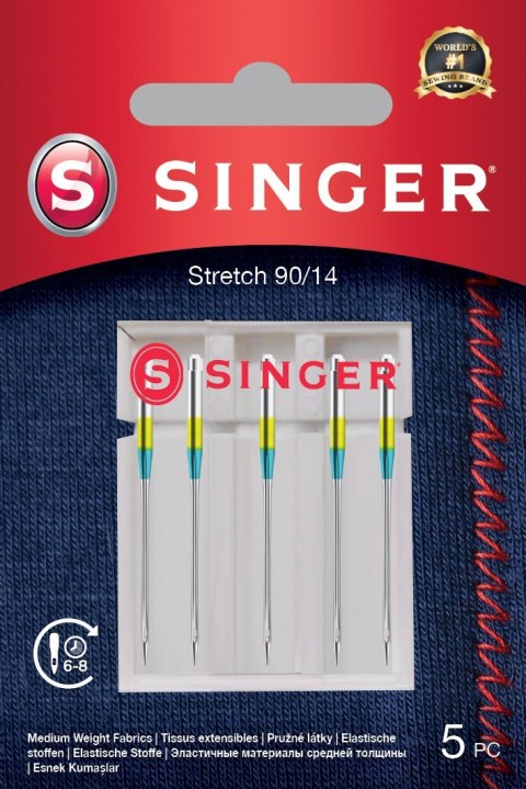 Singer | Rozciągliwa igła 90/14 5PK Singer | Rozciągliwa igła 90/14 5PK