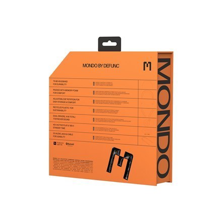 Słuchawki Bezprzewodowe Mondo M1001 Over-Ear z Mikrofonem, Kolor: Czarny Słuchawki Bezprzewodowe Mondo M1001 Over-Ear z Mikrofonem, Kolor: Czarny