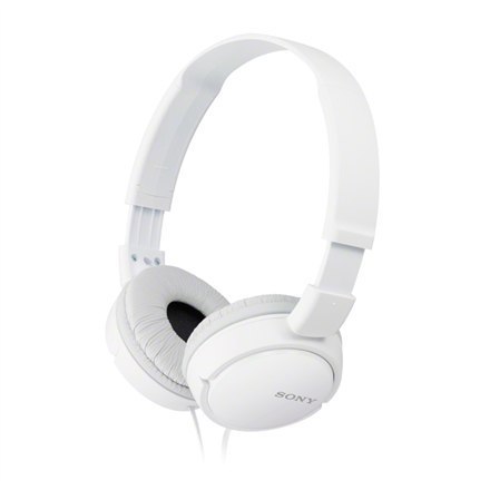 Słuchawki Sony MDR-ZX110 na opaskę/nauszne, Kolor biały | Gwarancja 24 m-ce