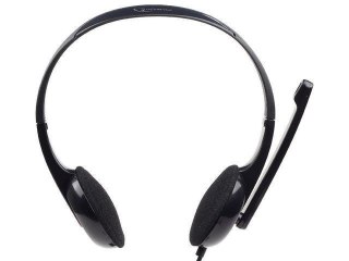 Słuchawki stereo Gembird MHS-002 z wbudowanym mikrofonem, złączem 3,5 mm, kolor czarno-czerwony. Gwarancja 24 miesiące.